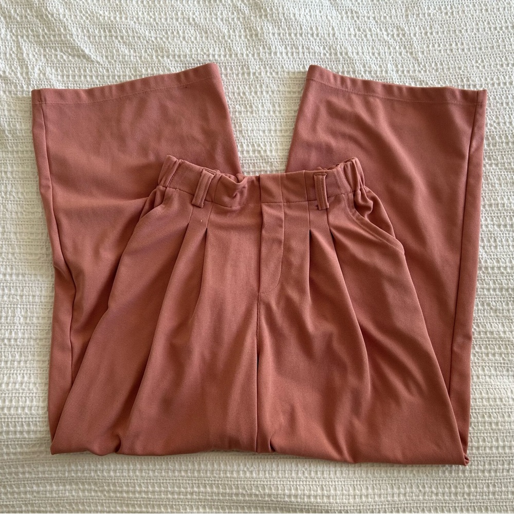 HalaraFlex™ High Waisted Pleated Wide Leg Work Pants